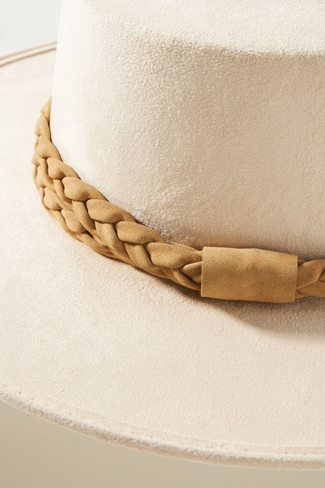 Anthropologie braid trimmed rancher hat San Diego Hat Co. Braid-Trim Wool Rancher | Anthropologie main image 4