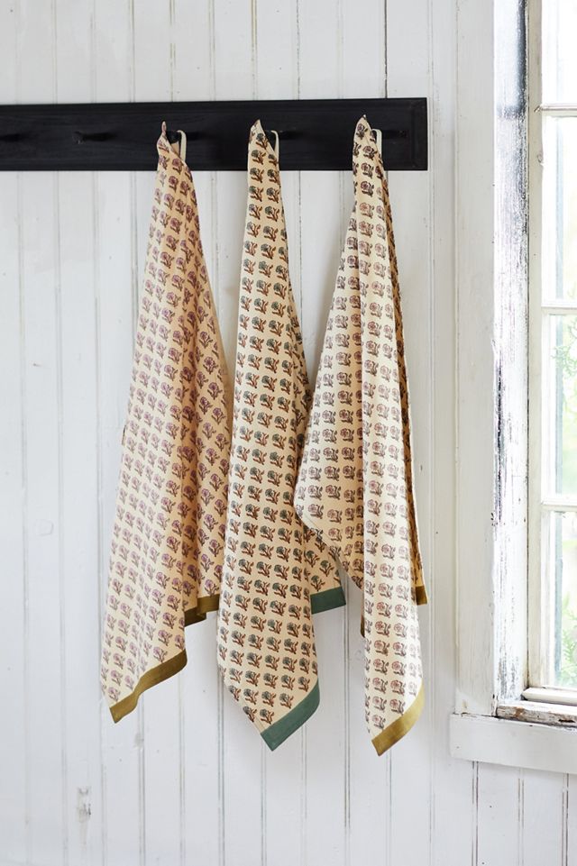 Geo Clover Dish Towel #1