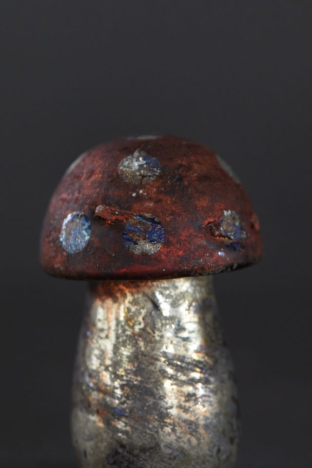 Dotted Glass Mushrooms, Set of 3 #2