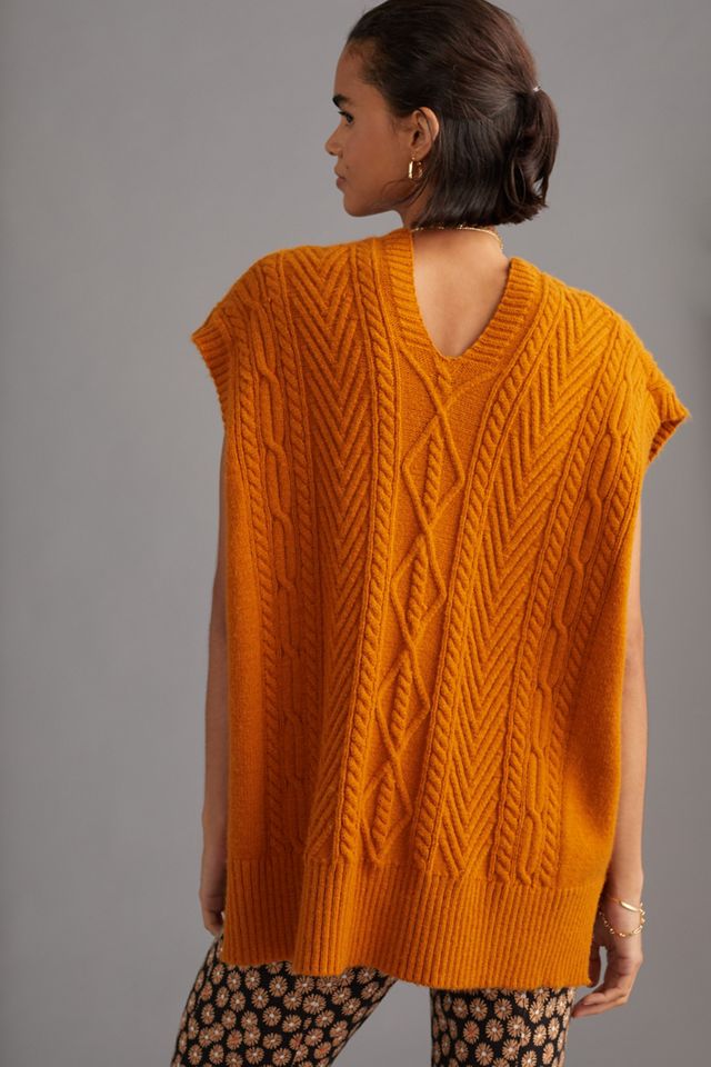 Pilcro Cable-Knit Tunic Vest #4