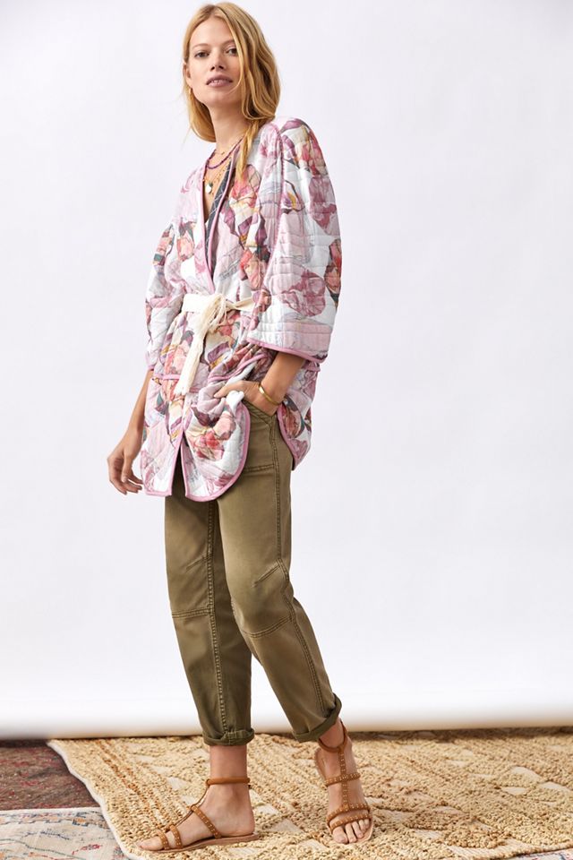 Watercolor Floral Kimono #3