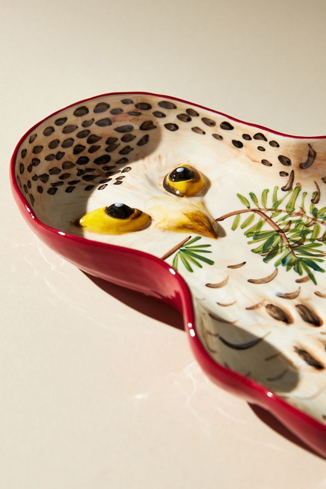 Nathalie Lete Snowy Owl Serving Platter #1