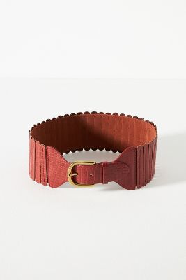 By Anthropologie Tabitha Tall Belt In Red