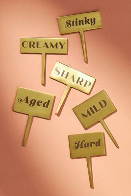 Marisa Cheese Markers, Set of 6