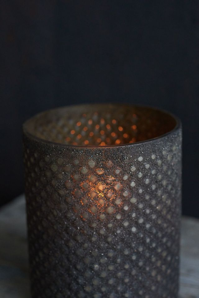 Sanded Diamond Glass Hurricane #1