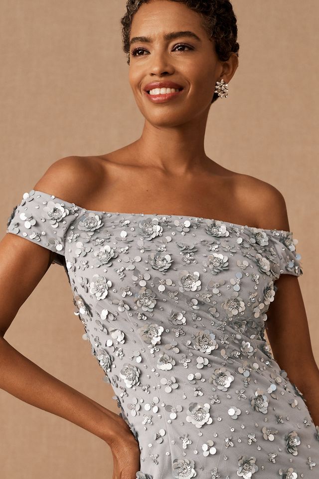 atlo niana flocky dot pants dress M　グレー atlo niana flocky dot pants dress M グレー Oriana White Polka Dots