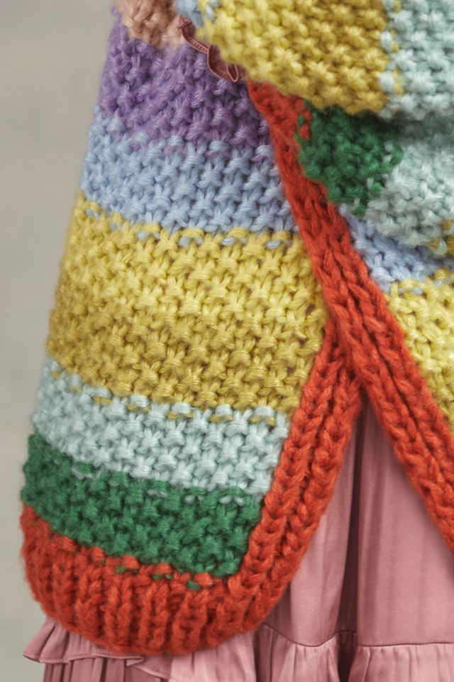 Rainbow Knit Cardigan #3