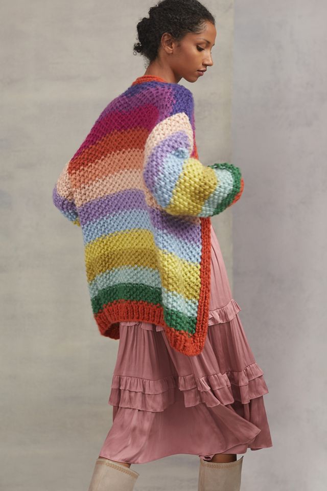 Rainbow Knit Cardigan #5