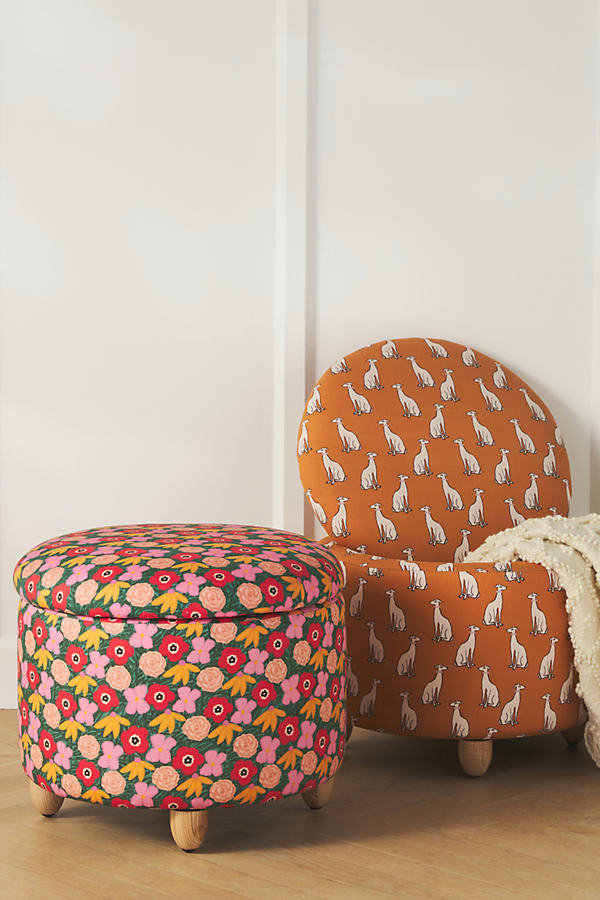 Kendra Dandy Muse Storage Ottoman In Pink