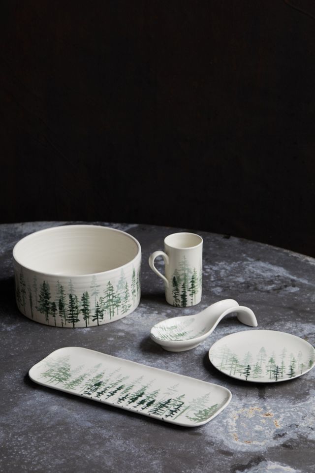 Evergreen Ceramic Serving Platter #1