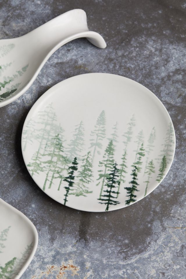 Evergreen Ceramic Cookie Plate