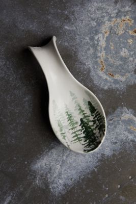 Evergreen Ceramic Spoon Rest