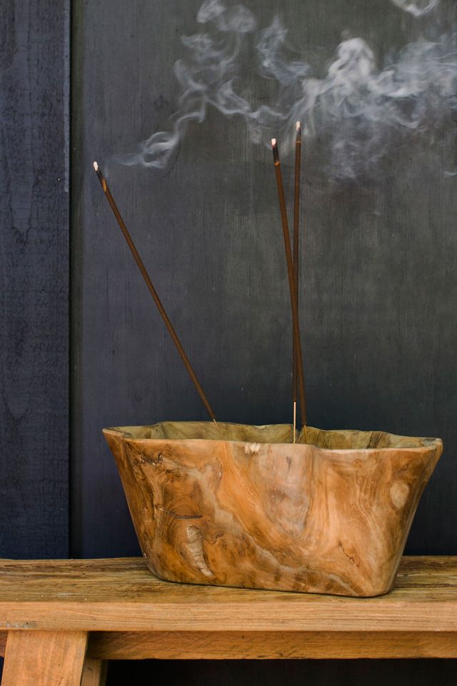 Teak Root Wave Serving Bowl #4