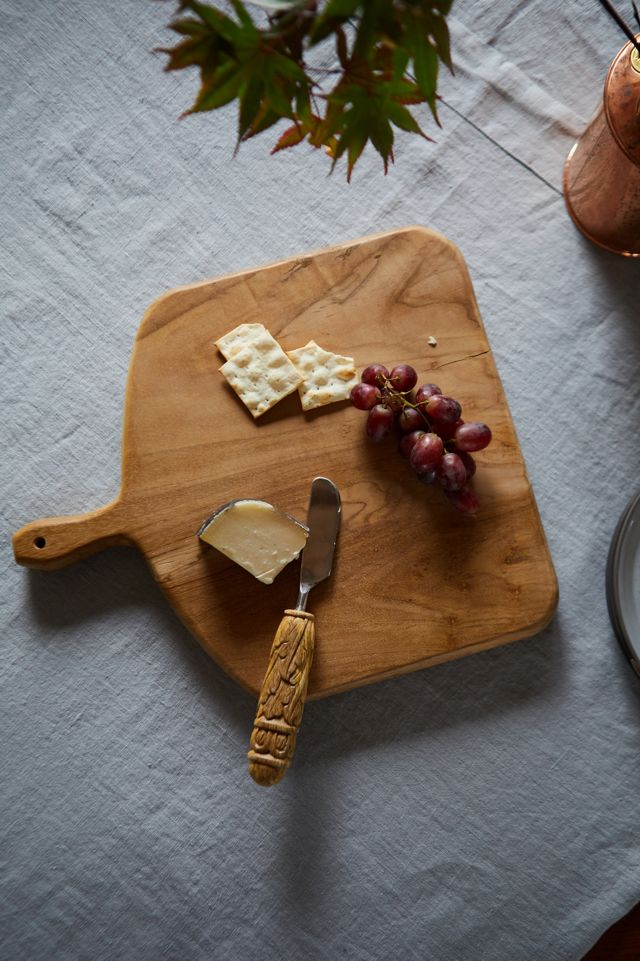 Teak Serving Board, Rounded Edge #4