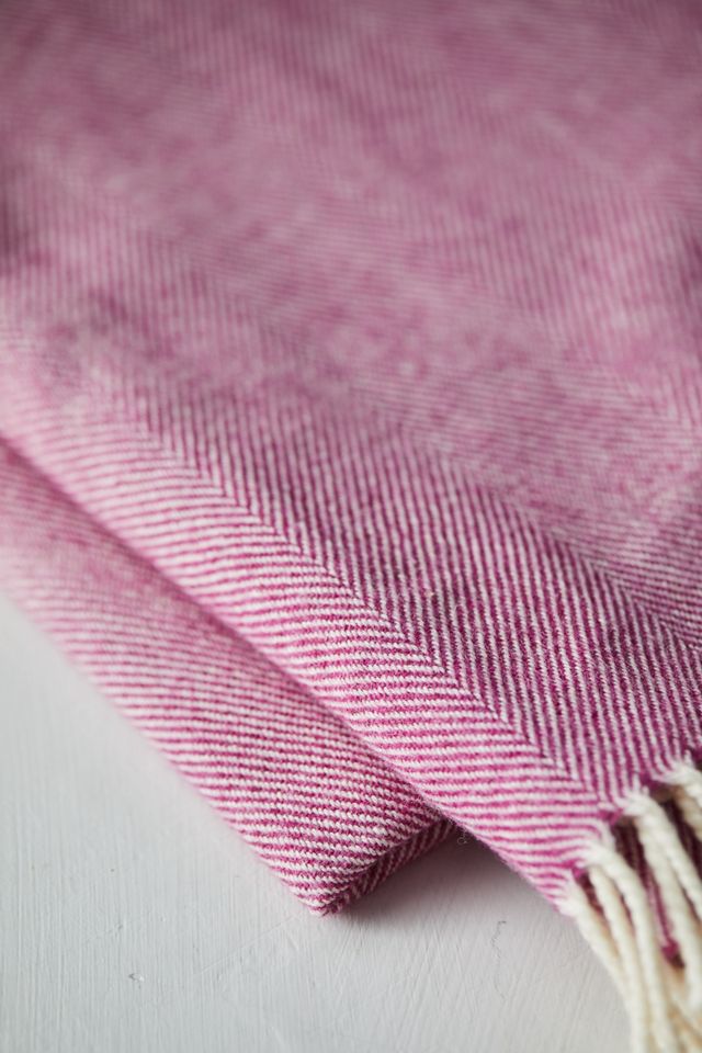 Beetroot Merino Wool Throw #4