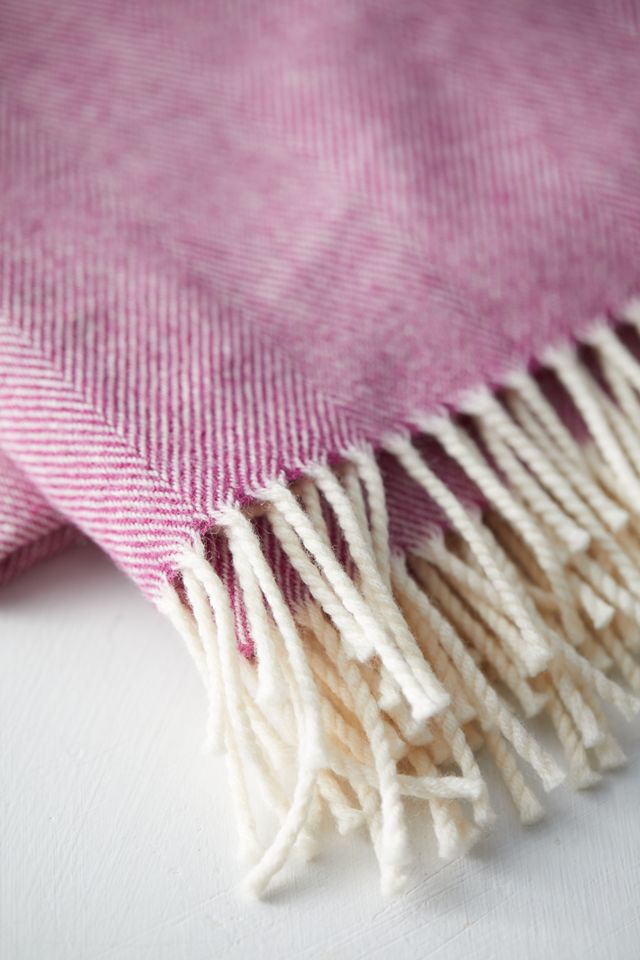 Beetroot Merino Wool Throw #5