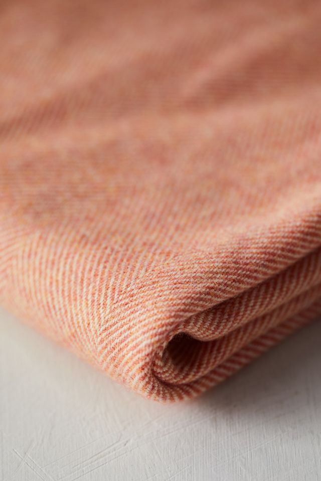 Reversible Coral Merino Wool Throw #1