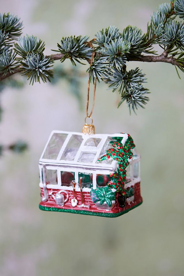 Winter Greenhouse Glass Ornament Anthropologie