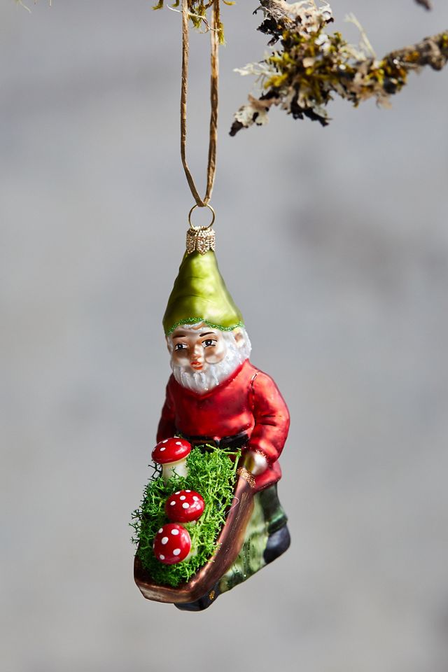 Gnome Glass Ornament Anthropologie