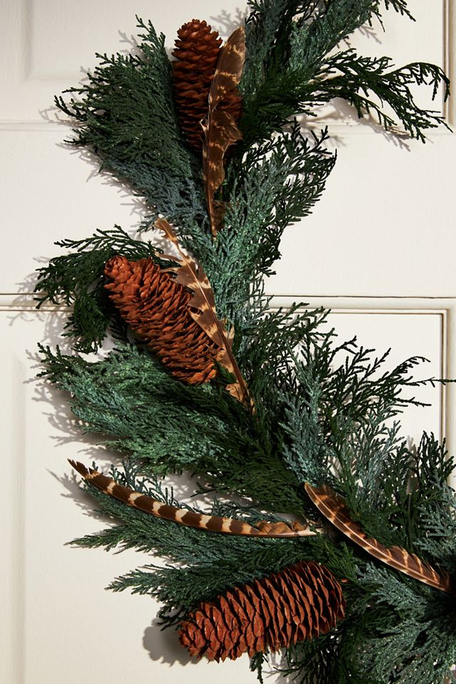 Dried Fir & Pinecone Wreath #1