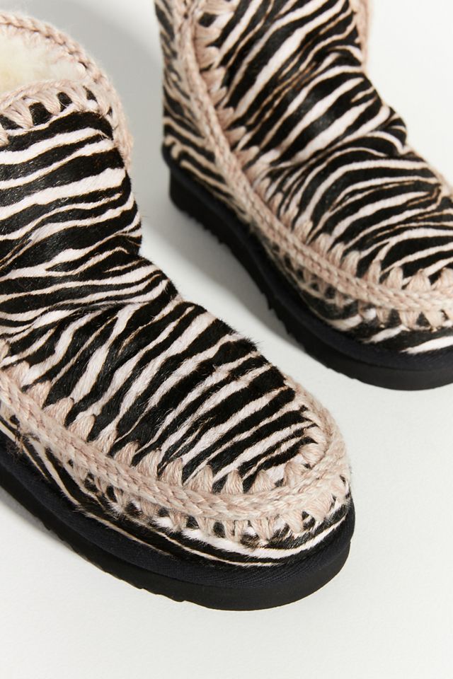 Mou Zebra-Striped Boots #2
