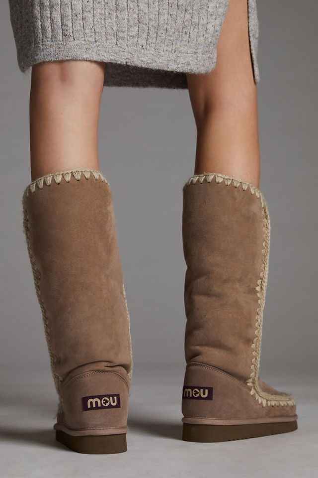 Mou Stitched Shearling Tall Boots #3