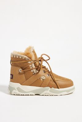 Mou Lace-Up Moc Sneaker Boots | Anthropologie