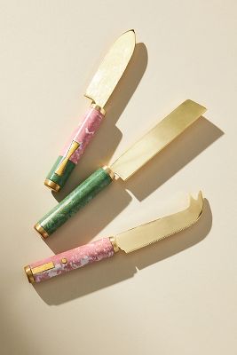 Anthropologie Colloquial Kitchen Knives, Set of 3- NIB Set of 3