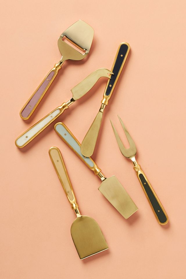 Make Your Kitchen Glimmer With This Gold Knife Block Set That's 50