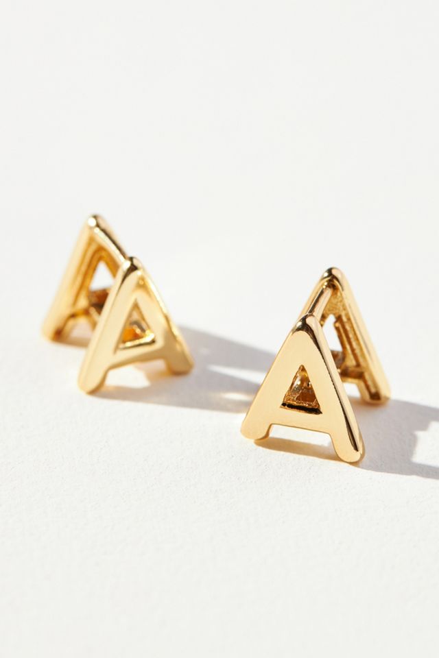 Monogram Huggie Hoop Earrings #1