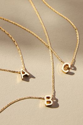 Anthropologie, Jewelry, R Chain Link Monogram Necklace