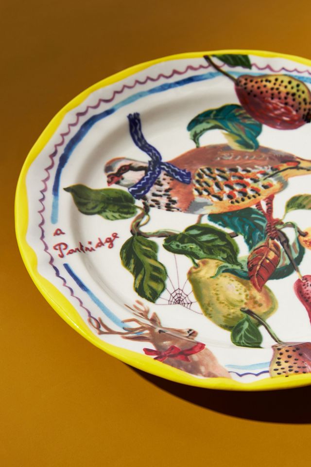 Nathalie Lete Twelve Days of Christmas Dessert Plate #2