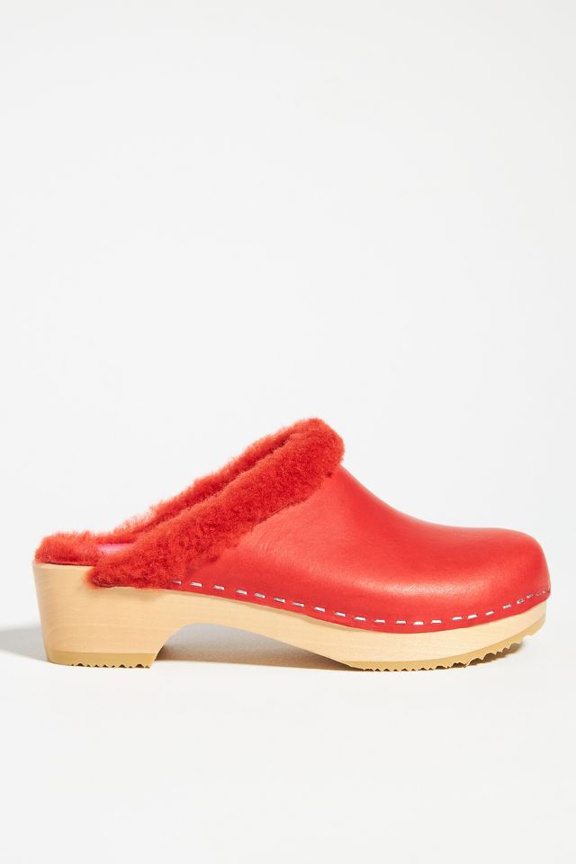 Shearling clearance lined clogs