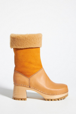 swedish hasbeens yellow clogs