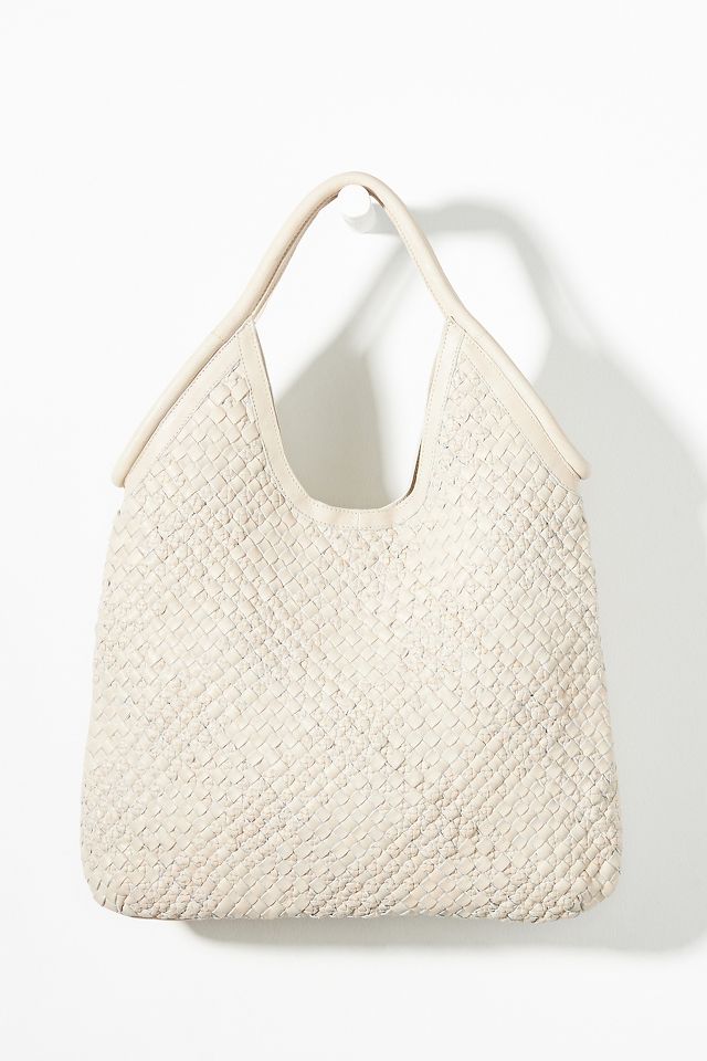 Anthropologie Women's Woven Leather Shoulder Bag