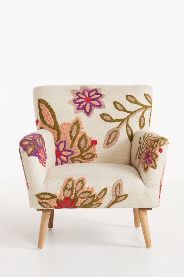 Embroidered Coraline Accent Chair #2