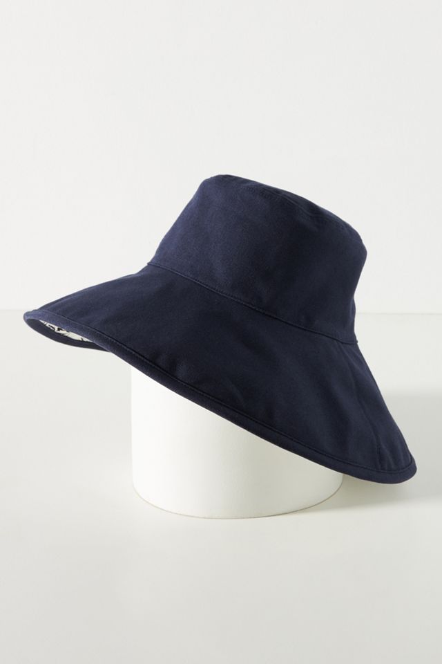 Reversible Canvas Bucket Hat | Anthropologie display picture 2
