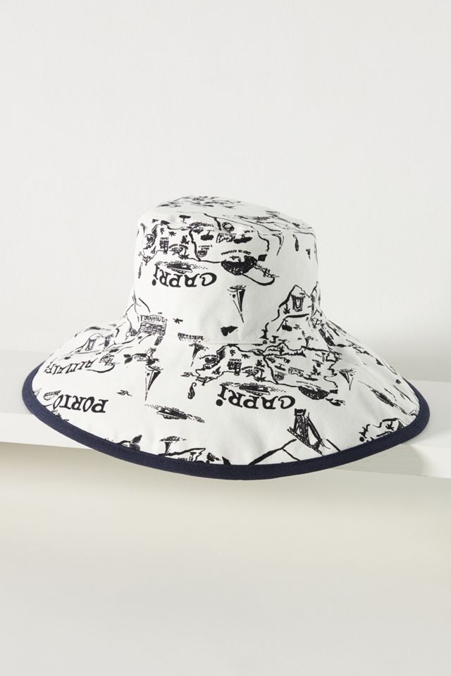 Reversible Canvas Bucket Hat | Anthropologie display picture 1