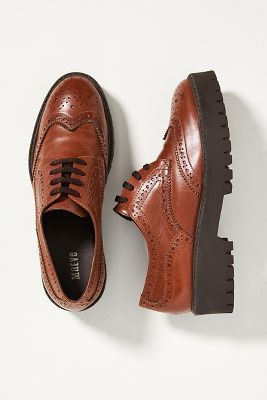 platform brown oxfords