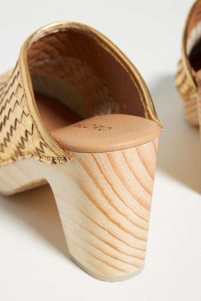 Pilcro Woven Heeled Clogs #3