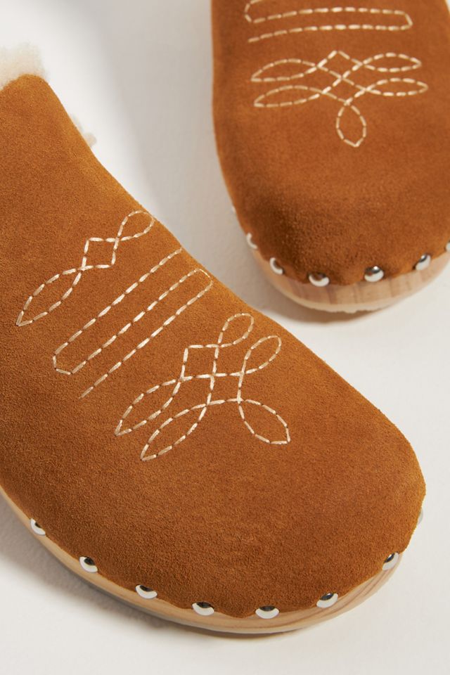 Pilcro Shearling-Lined Clogs #2