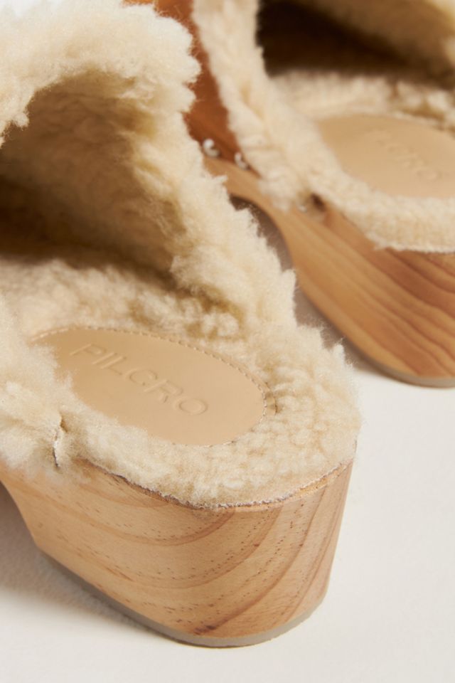 Pilcro Shearling-Lined Clogs #3