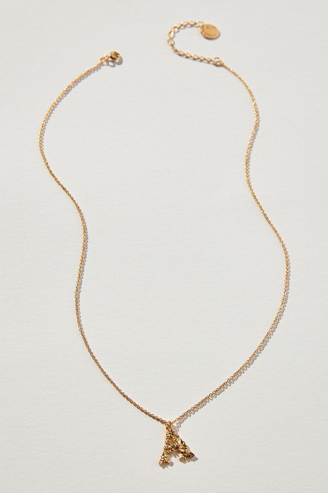 Alex Monroe Floral Monogram Pendant Necklace | Anthropologie