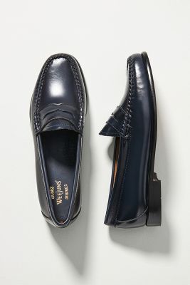 Shop G.h.bass Weejuns Whitney Loafers In Blue