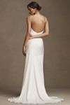 Jenny by Jenny Yoo Marnie Bias-Cut Satin V-Neck Scoop-Back Wedding Gown