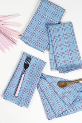 Archive New York Chiapas Light Blue Napkins, Set of 4