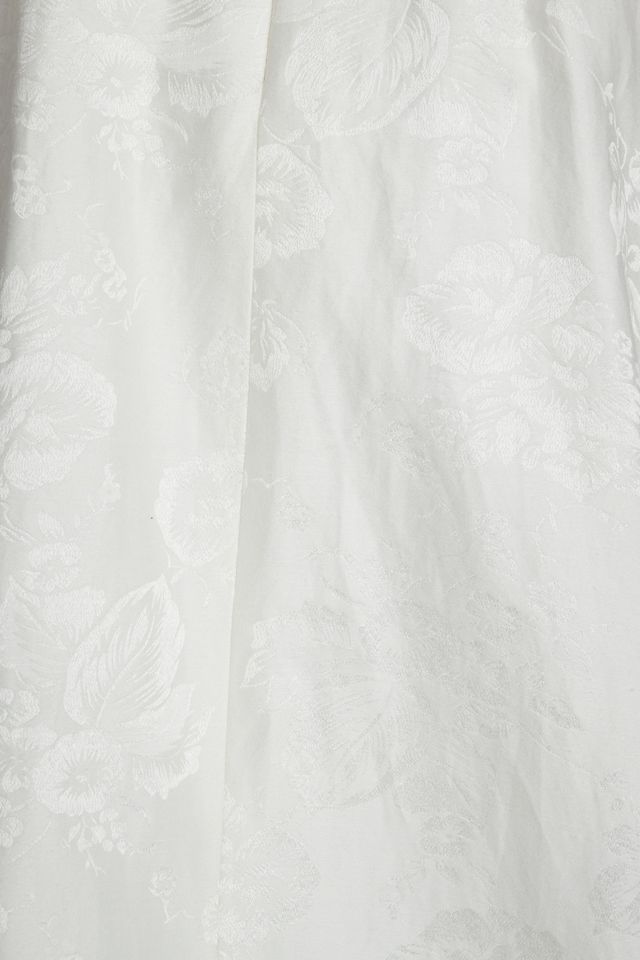 Sachin & Babi Penny V-Neck Jacquard Wedding Gown #6