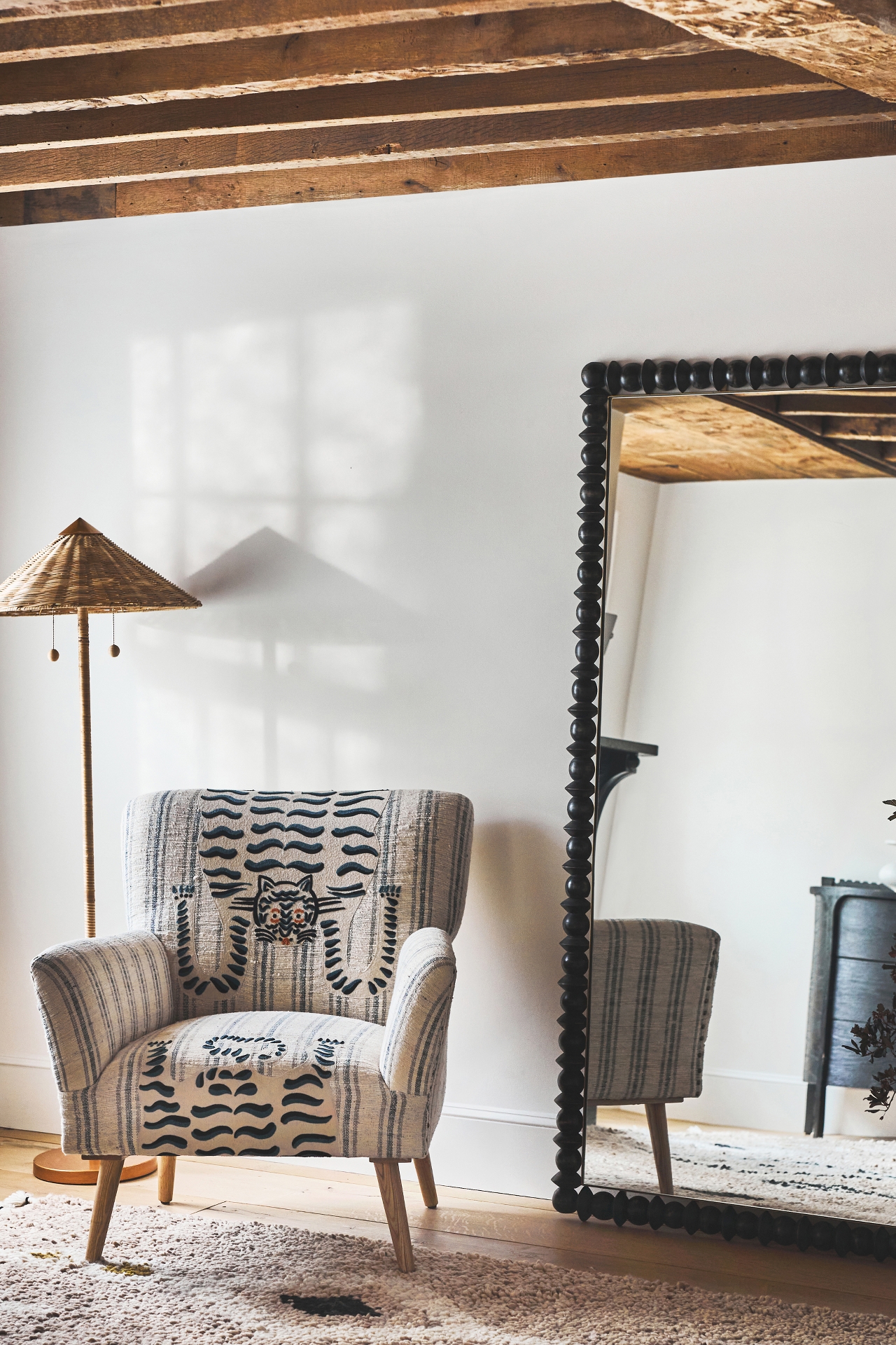 Rattan Umbel Floor Lamp