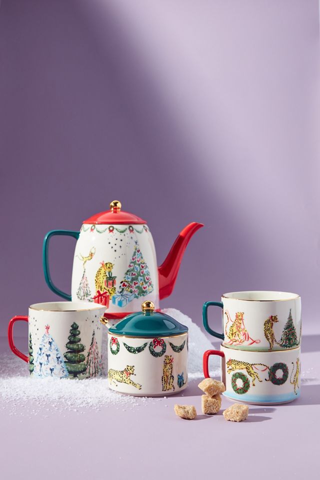 Susannah Garrod 'Tis The Season Creamer & Sugar Pot Set #1
