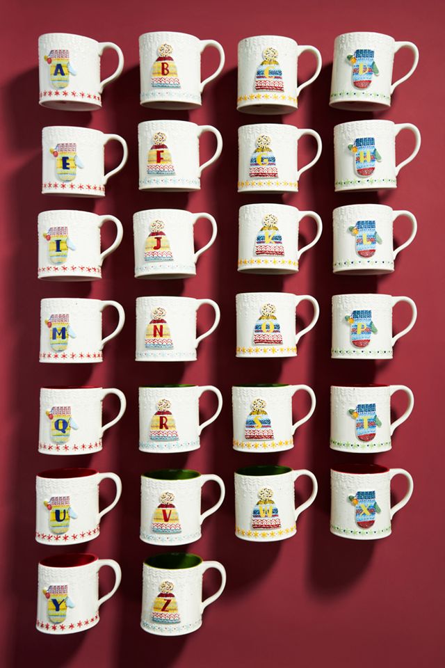 Bundled Up Monogram Mug #3